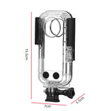 For Insta360 X3 Dive Case Waterproof Housings Underwater Protection Case Panoramic Action Camera Replacement