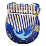 CEGA 17-Key / 21-Key Acrylic Kalimba Piano Finger Mbira with EVA Bag/Tuning Hammer/Sticker/Cleaning Cloth Musical Gift for Kids