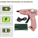 20W High Temp Hot Melts Glue Gun With 7x100mm Glue Sticks Industrial Mini Guns Thermo Electric Heat Temperature Repair Tool DIY