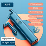 S11 Smart Digital Display Bluetooth Headset Wireless Foldable HIFI Headset Stereo Waterproof Sports Earphone With Charging Box