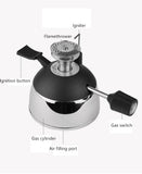 Portable coffee stove Wind proof outdoor gas burner camping stove tourist Mocha siphon pot specially equipped with gas furnace