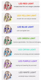 7 Colors LED Face Mask Phototherapy Facial Skin Care Home Anti Wrinkle Acne Smoothing Whitening Wireless Touch Screen