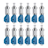 12 Pcs Visual Fault Locator Adapter Fiber Optic Connector Single Mode 9/125Um FC Male to LC Female Adapter