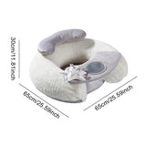 Infant Sitting Chair Super Soft Baby Floor Seat Removable Baby Support Seat Learn to Sit for 6-12 Month Baby 5x25x12 Inch