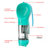 3 in 1 Pet dog water cup Multi-purpose Portable for small large dog outdoor travel drink water bottle+Poop shovel dog supplies