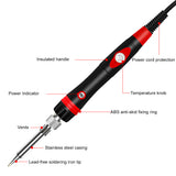 60W 110V/220V Electric Digital Display Electric Soldering Iron Station  Temperature Welder Portable Heater Welding Tips Tools