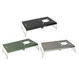 Camping Table Folding Stove Table Gas Furnace Desk Folding Camping Hiking Picnic Stove Table for Camping/Banquet/Picnic Party