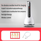 Multifunctional infrared heating micro electric five elements health care meridian brush massage body slimming brush scraping in