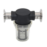 1.5"TC(50.5mm) Inline Filter for Home Brewing 150 micron 100 mesh Water &amp; Beer Filtering