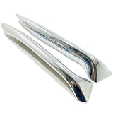 Auto Accessory Front Fog Lights Lamp Eyelid Eyebrow Cover Trim Chrome Fit for Nissan Qashqai J11 2018 2019 ABS
