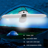 Camping Lamp 60LED Solar Light Rechargeable Workshop Lamp  Portable Tent Lantern 5 Lighting Mode Outdoor Emergency Light Bulb