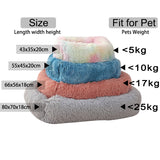 Square Dog Bed House Soft Long Plush Cat Mat Square Cat Bed House Cats Dog Mat Winter Pet Cushion Portable For Pets Cats Basket