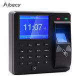 Access Control Time Attendance Machine Fingerprint/Password/ID Card Recognition Time Clock Employee Checking-in Recorder