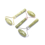 Green Single Head Face Massage Roller Jade Stone Slimming Face Neck Massager Lifting Tool Anti Wrinkle Massage Roller