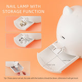 Enclosed Fast Drying Nail Lamp No light Leakage Sealed Nail Dryer No Black Hand Finger Clip Design LED UV Gel Polish Curing Lamp
