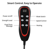 Cervical Massager Pad Electric Heating Vibrating Back Massagee Chair Home Office Neck Waist Back Multifunctional Massage Cushion