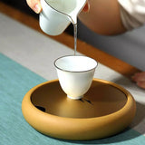 2021 Youpin 450ML Purple Sand Dry Foam Table Clay Tea Tray for Incense Plate Tea Ceremony Crafts Tea Table Tea Set Accessories