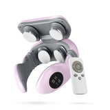 4-Zone Neck&amp; Back Massager 9 Levels TENS Pulse Cervical Relief Pain Device 42℃ Warm Compress Muscle Relaxation Four Heads Hammer