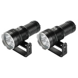 Diving Flashlight Waterproof 4 XHP70 Underwater Flashlight Powerful Deep Sea 200M Dive Fish Catching Light with Mount