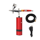Upgraded Airbrush Kit Portable Auto Mini Air Brush Gun With Compressor Quiet For Art Cake Nail Model Painting Tattoo Manicure