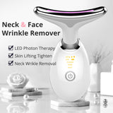 Betime Neck Massager 3 Colors LED Photon Therapy Face Lifting Tool Heating Skin Tighten Reduce Double Chin Anti-Wrinkle Removal