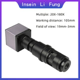 Full HD 1080P 60FPS HiSilicon 3516A Sensor Industrial Electronic Video Microscope HDMI-compatible Magnifier for Welding Repair