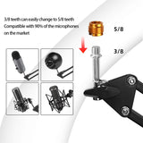 Microphone Arm Kit Microphone Stand With Adjustable Suspension Scissor Arm Stand For Live Streaming Recording Game