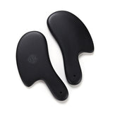 Black Bian Stone Gouache Scraper Natural Stone Guasha Board Back Leg Body Scraping Massage Acupuncture Therapy Spa Health Care