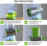 Multifunctional rotating vegetable grater, vegetable cutter, fruit machine, potato cutter, kitchen chopper gadget