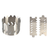 2PC Stainless Steel Durable Camping Alcohol Stove Bracket Rack Outdoor Portable Burner Stand Holder Hiking Accessories