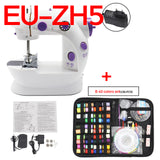Sewing Machine Mini Portable Household Night Light Foot Pedal Straight Line Hand Table Two Thread Kit Electric To Sew Lock Stitc