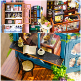 CUTEBEE DIY Dollhouse Wooden Doll Houses Miniature Dollhouse Kit Furniture  Casa Music Led Toys for Children Birthday Gift A68C
