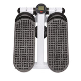 Mini Stair Stepper With Resistance Bands And LCD Monitor Portable Stair Climber Exercise Machine For Full Body Workout