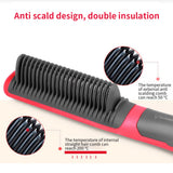 Electric Hair Straightener Hot Comb Flat Iron Multifunctional Hairstyles and Tools LCD Display Digital Straightening Brush Care