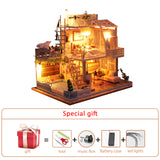 Big Doll House Furniture Miniature Building Kits Diy Dollhouse Kit Roombox Villa Garden Wood Houses Toy For Children Adult Gifts