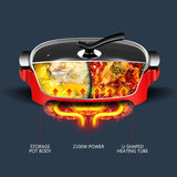 Household Multi Cooker Electric Hot Pot Chafing Dish Multifunctional Electric Hot Pot Cooker Electric Cooking Machine DHG-600BY