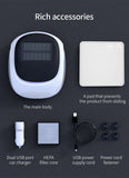 2022 New Solar Car Smart Air Purifier Essential Oil Atomizer Musk tablet Air Fragrance Freshener  For Auto Interior Accessories