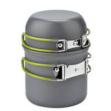 Stainless Steel Tableware Camping Hiking Cookware Picnic Hiking Set Outdoor Survival Equipment Portable Pot Cup Cooking Sets