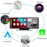 10.26 Inch Touch Screen 2K Car Portable Wireless Apple CarPlay Android Radio Multimedia GPS dual lens Dash Cam 1080P Stereo