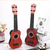 Children's early education guitar toy ukulele simulation guitar small toy four-string toy guitar playing musical instrument