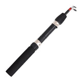 Telescopic Rock Fishing Rod Fly Carp Feeder Carbon Fiber Pesca 62cm Mini Travel Rod Reel Seat