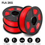 PLA 3D Filament Refills 3D Printer Plastic 1.75MM 3 Rolls / Set Filament Bendable Non-toxic Fastship Printer Handles DIY Gift