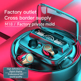 Hot Sale New M18 Wireless Bluetooth 5.0 Earphone HIFI Mini In-ear Sports Running Headset Phones HD Call