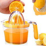 Lemon Juicer Manual Juicer, Fruit Juicer With Built-In Measuring Cup, Non-Slip Silicone Handle