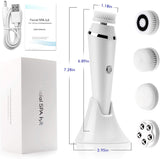 Beauty Electric Facial Cleansing Brush Face Spa Massager Waterproof Spin Sonic Exfoliating Face Scrubber Brush Skin Care Machine