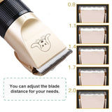 Dog Clipper Dog Hair Clippers Grooming (Pet/Cat/Dog/Rabbit) haircut Trimmer Shaver Set Pets cordless Rechargeable Professional