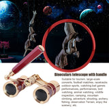 3X25 Glasses Binoculars Telescope Vintage Opera Theater Gift Women Coated Lens Metal Fashion With Handle Multifunction Portable