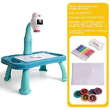Kid Led Projector Drawing Table Portable Painting Desk Arts Projector Board Cartoon Boy Girl Baby Drawing Tool Educational Toy