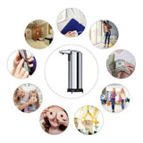 250ml Stainless Steel Automatic Soap Dispenser Handsfree Automatic IR Smart Sensor Touchless Soap Liquid Dispenser