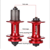 Dropship-BLOOKE Bicycle Hub 32Hole Disc Brake DT100 Front Rear Bike Hub with Quick Release Sleeve for MTB Road Bike